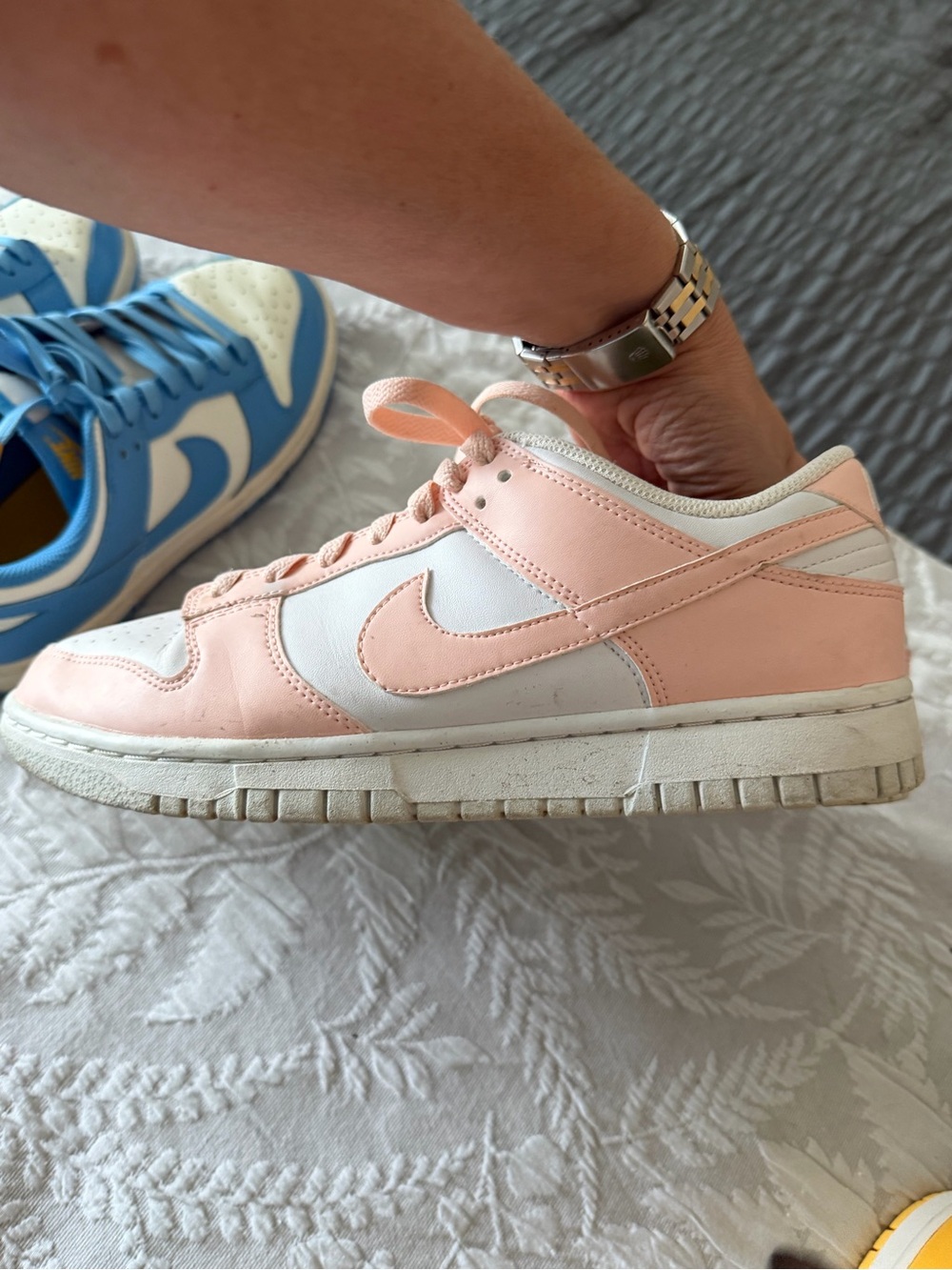 Nike Women’s DUNKS Low-Top Sneakers in Yellow, Pink, OR Blue Sz 9 - Picture 10 of 12
